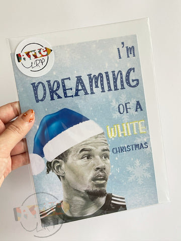 LEEDS UNITED KALVIN PHILLIPS CHRISTMAS CARD (WITH ENVELOPE)