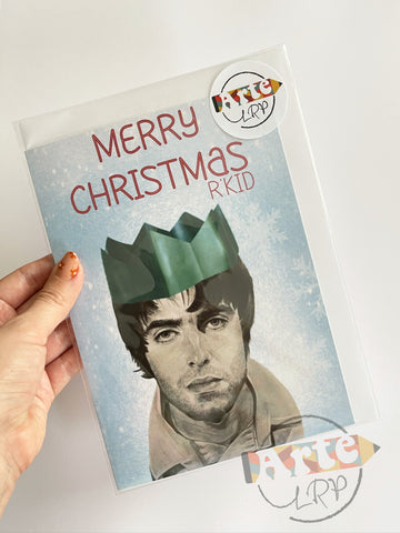 LIAM GALLAGHER CHRISTMAS CARD (WITH ENVELOPE)