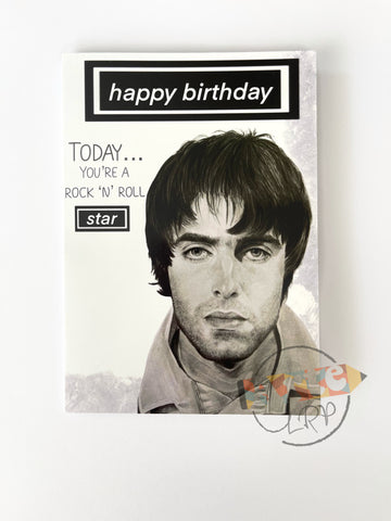 A5 Liam Gallagher Birthday Card (With Envelope)