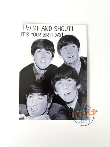 A5 The Beatles Birthday Card (With Envelope)