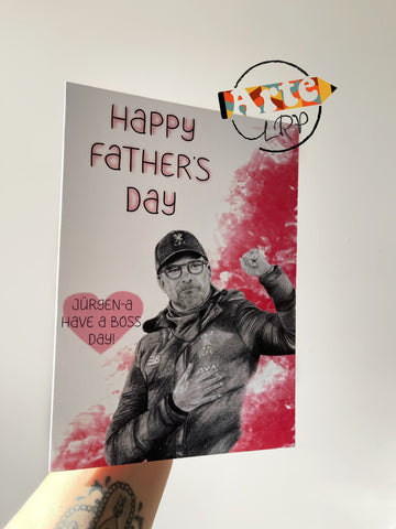 A5 Liverpool FC Jürgen Klopp Father’s Day Card (With Envelope)