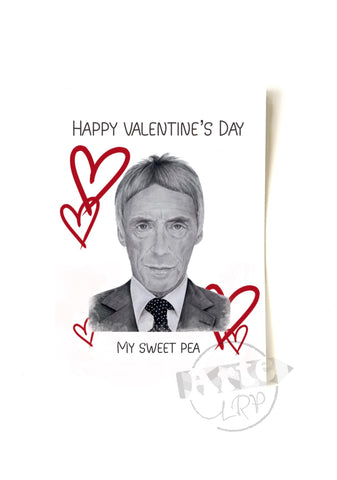 Paul Weller Valentine's card (WITH ENVELOPE)