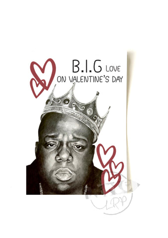 The Notorious B.I.G Valentine's card (WITH ENVELOPE)
