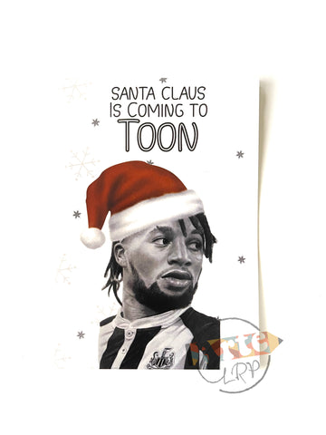 A5 Allan Saint Maximin Newcastle United Christmas Card (With Envelope)