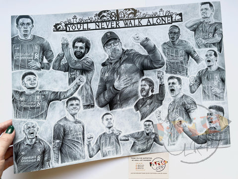 Liverpool FC Champions 19/20 - A3 Print