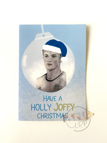 A5 Joffy Leeds United LUFC Joe Gelhardt Christmas Card (With Envelope)