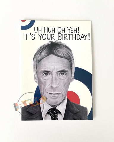A5 Paul Weller Birthday Card (With Envelope)