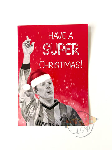 A5 Super Kevin Phillips Sunderland Christmas Card (With Envelope)