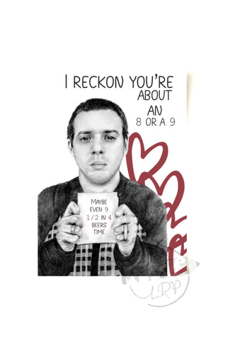 Mike Skinner - The Streets Valentine's card (WITH ENVELOPE)