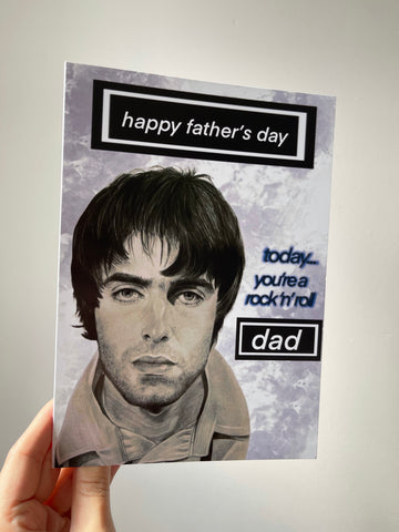 A5 Liam Gallagher Oasis Father’s Day Card (With Envelope