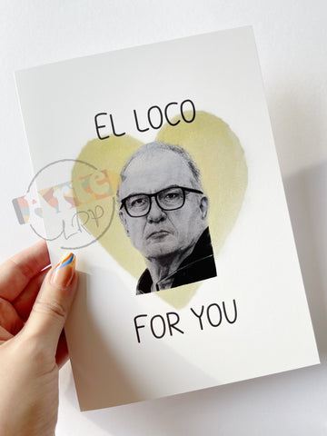 Marcelo Bielsa EL LOCO Valentine's card (WITH ENVELOPE)