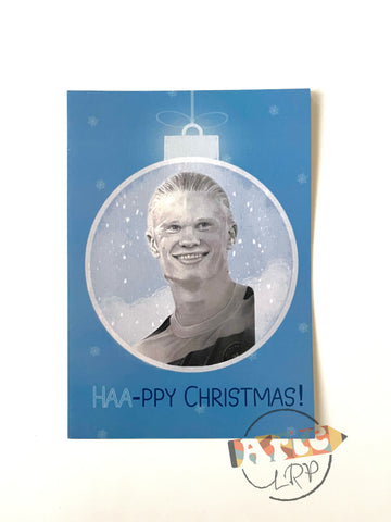 A5 Erling Haaland Christmas Card (With Envelope)