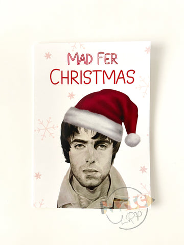 A5 Liam Gallagher Christmas Card (With Envelope)