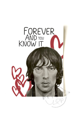 Richard Ashcroft 'That's How Strong' Valentine's card (WITH ENVELOPE)